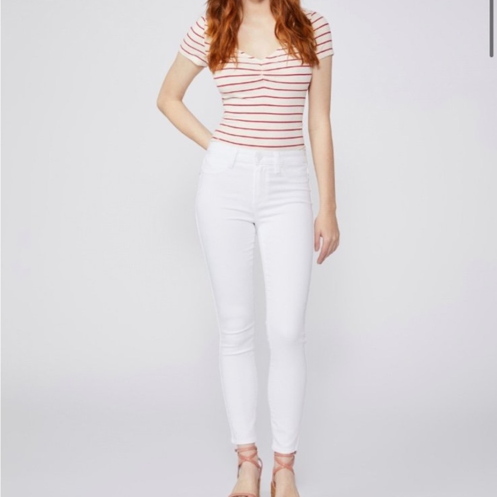 Paige hoxton ankle ultra white Skinny Jeans Sz 29